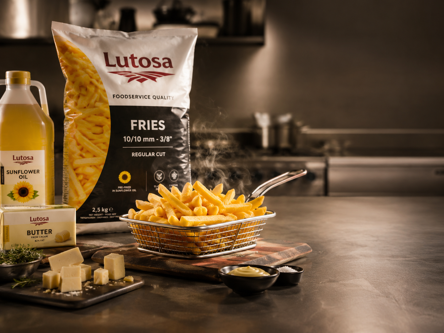 Master Potato direct food importer Laos supplying frozen fries, cheese and professional kitchens
