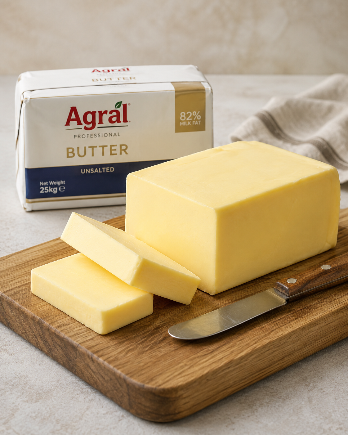 Professional Agral butter for kitchens and pastry